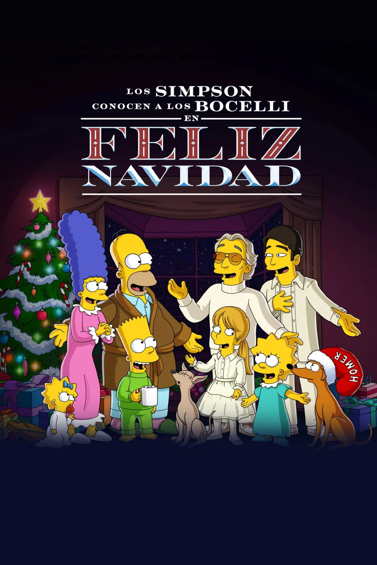 فيلم The Simpsons Meet the Bocellis in Feliz Navidad 2022 مترجم اون لاين HD 2022